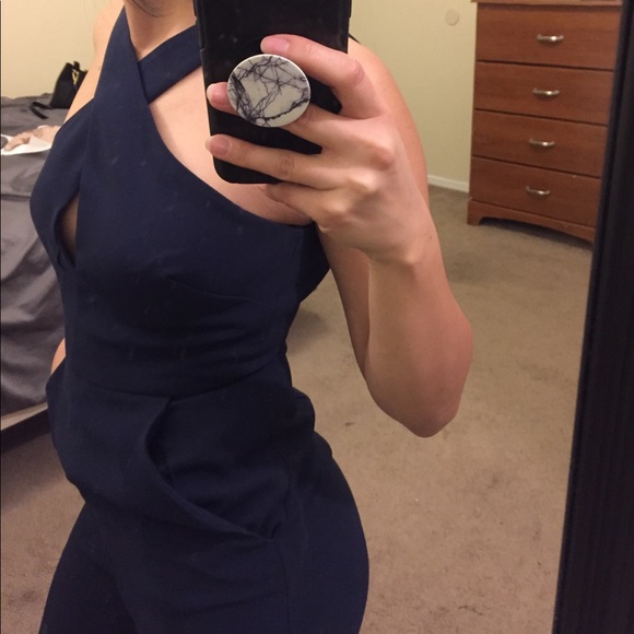 BCBGeneration Navy Blue Romper - Picture 4 of 5